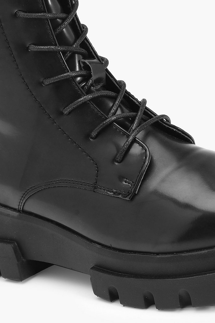 Chunky Cleated Sole Hiker Boots | Boohoo UK Chunky Cleated Hiker Boots | Boohoo UK