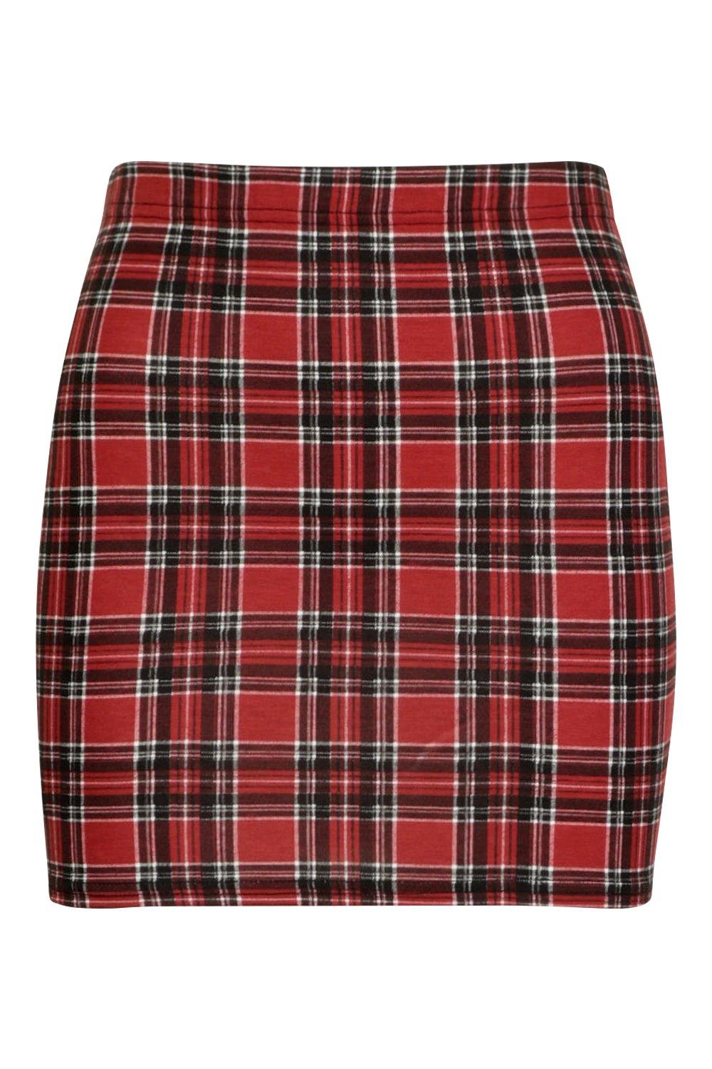 Tendero Sofisticado Publicación Minifalda de cuadros escoceses | boohoo
