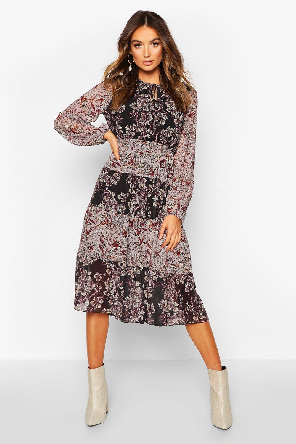 print midi dress uk