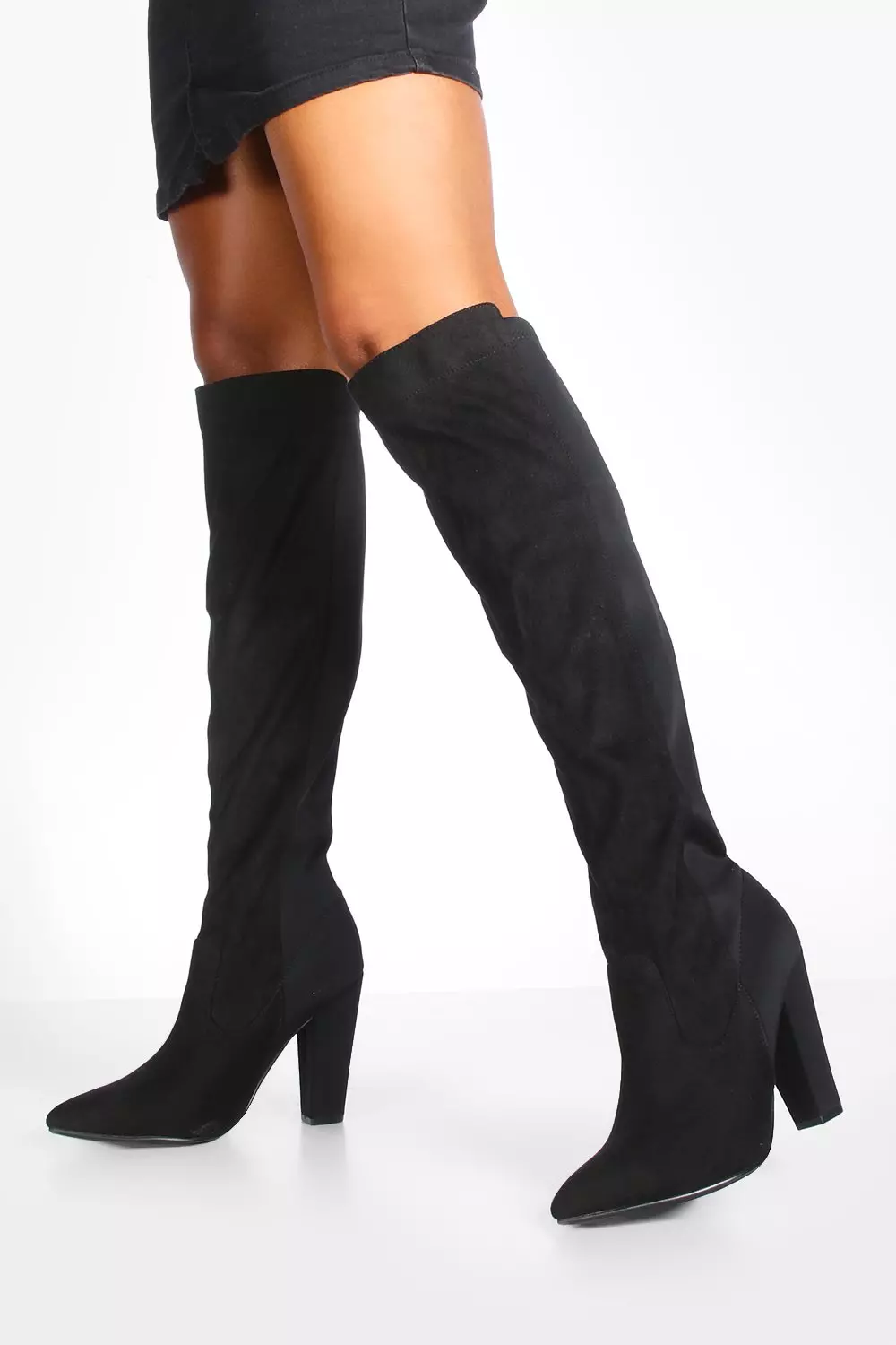 Charlotte russe black outlet over the knee boots