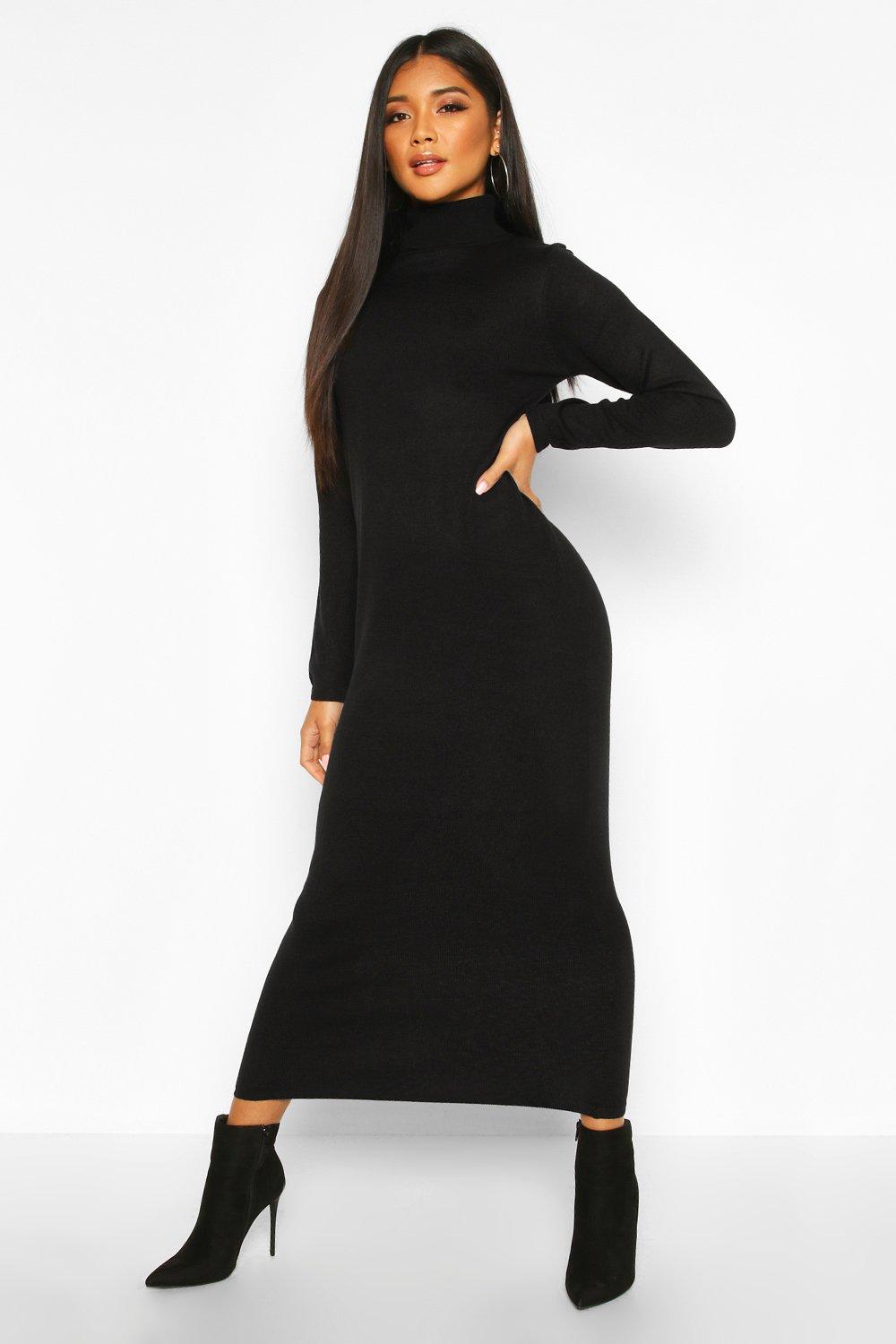 boohoo roll neck jumper dress