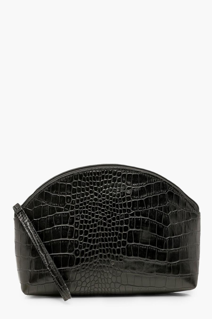 Croc Half Moon Zip Top Pouch & Handle Bag image number 1