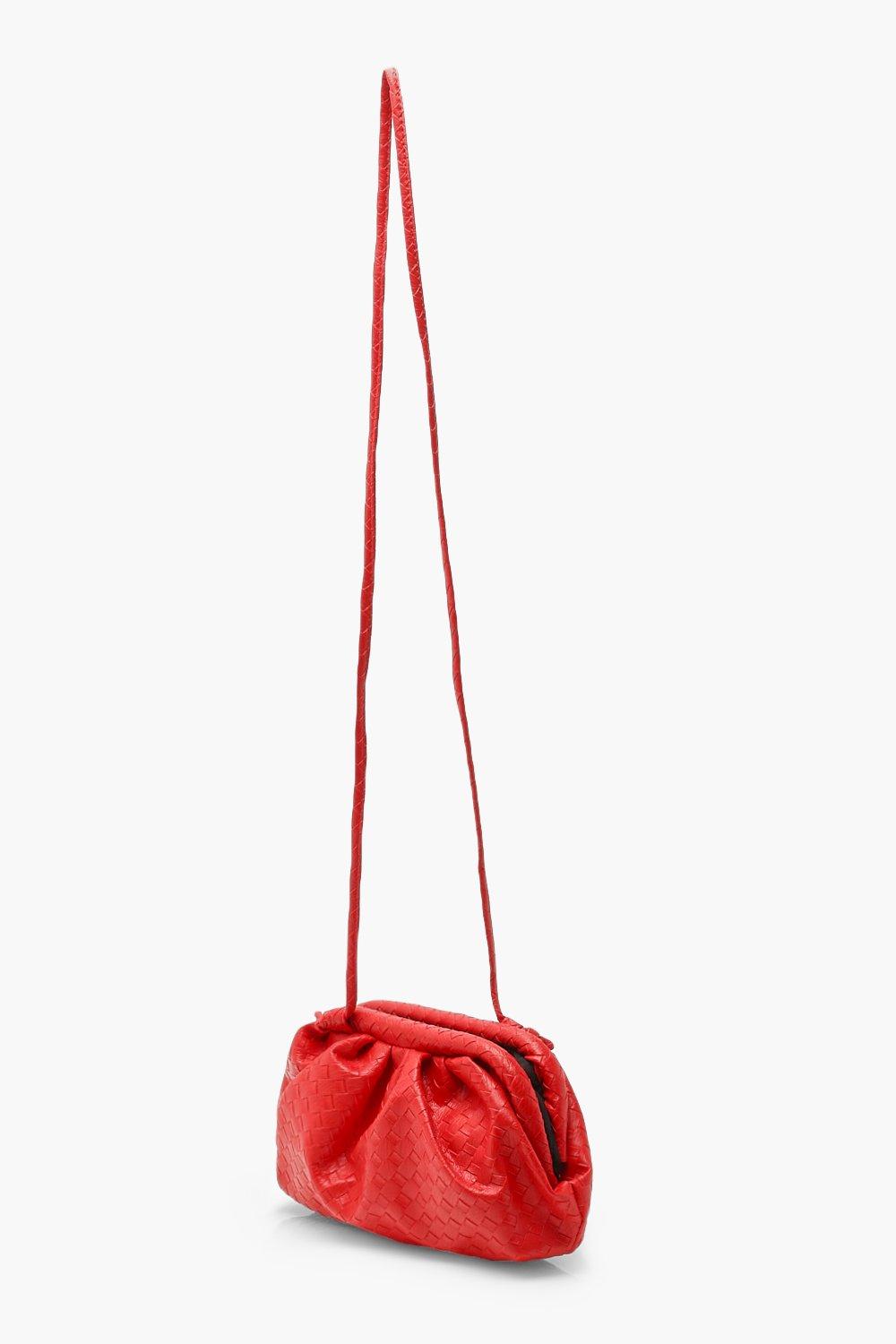 Boohoo red online bag