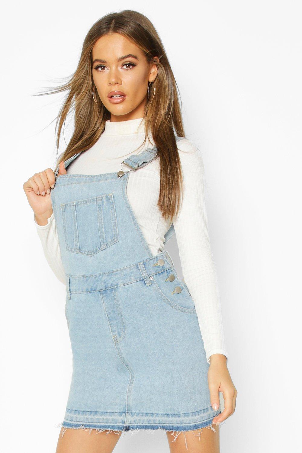 dungaree dress boohoo