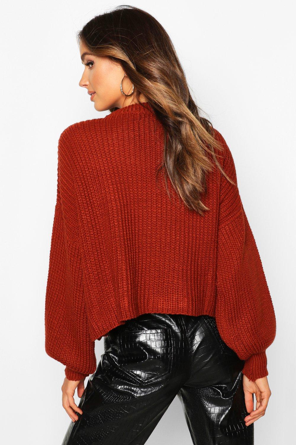 Oversized balloon sleeve on sale jumper