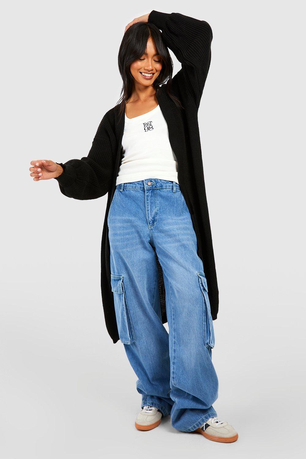 Oversized Balloon Sleeve Cardigan