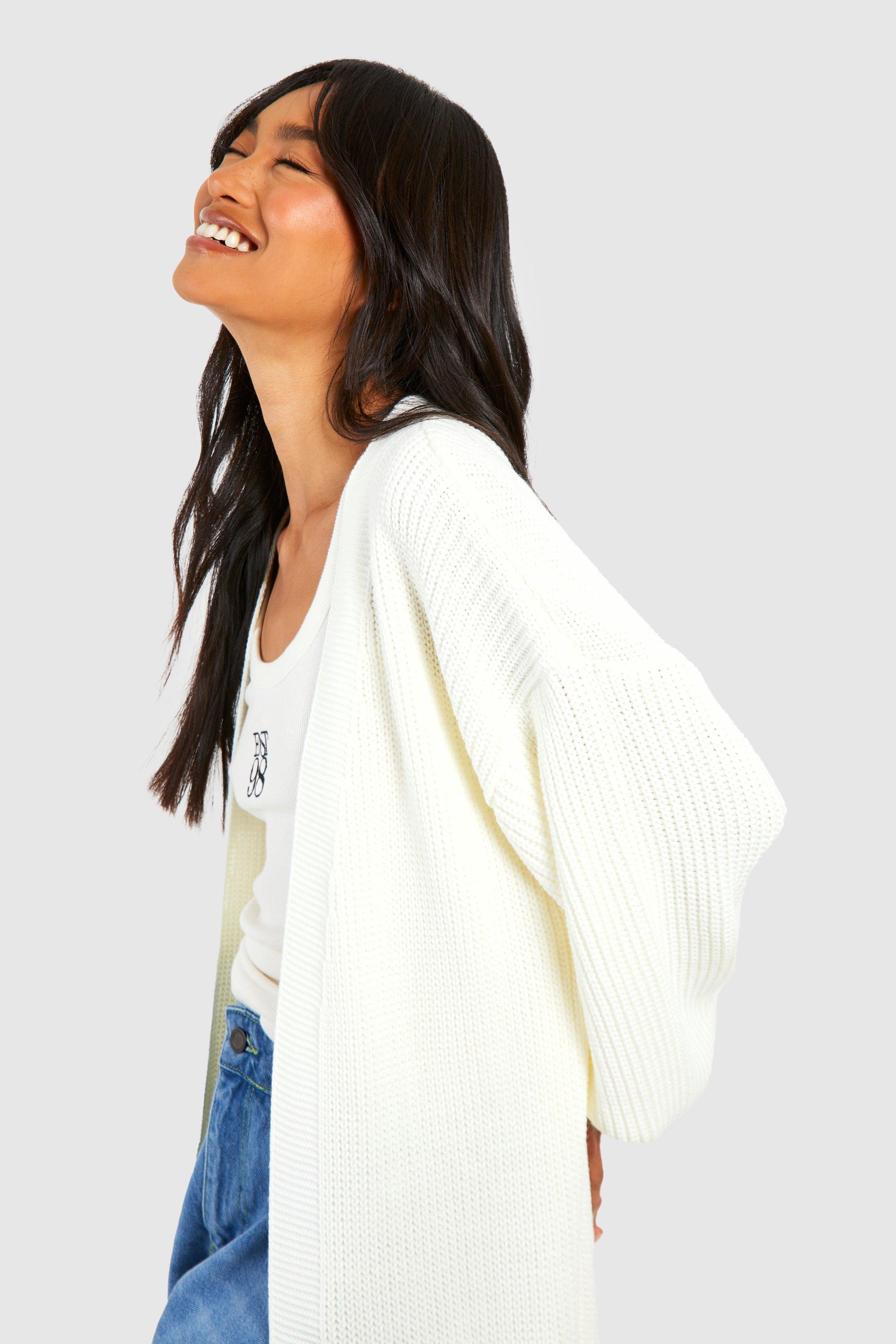 Boohoo white cardigan sale