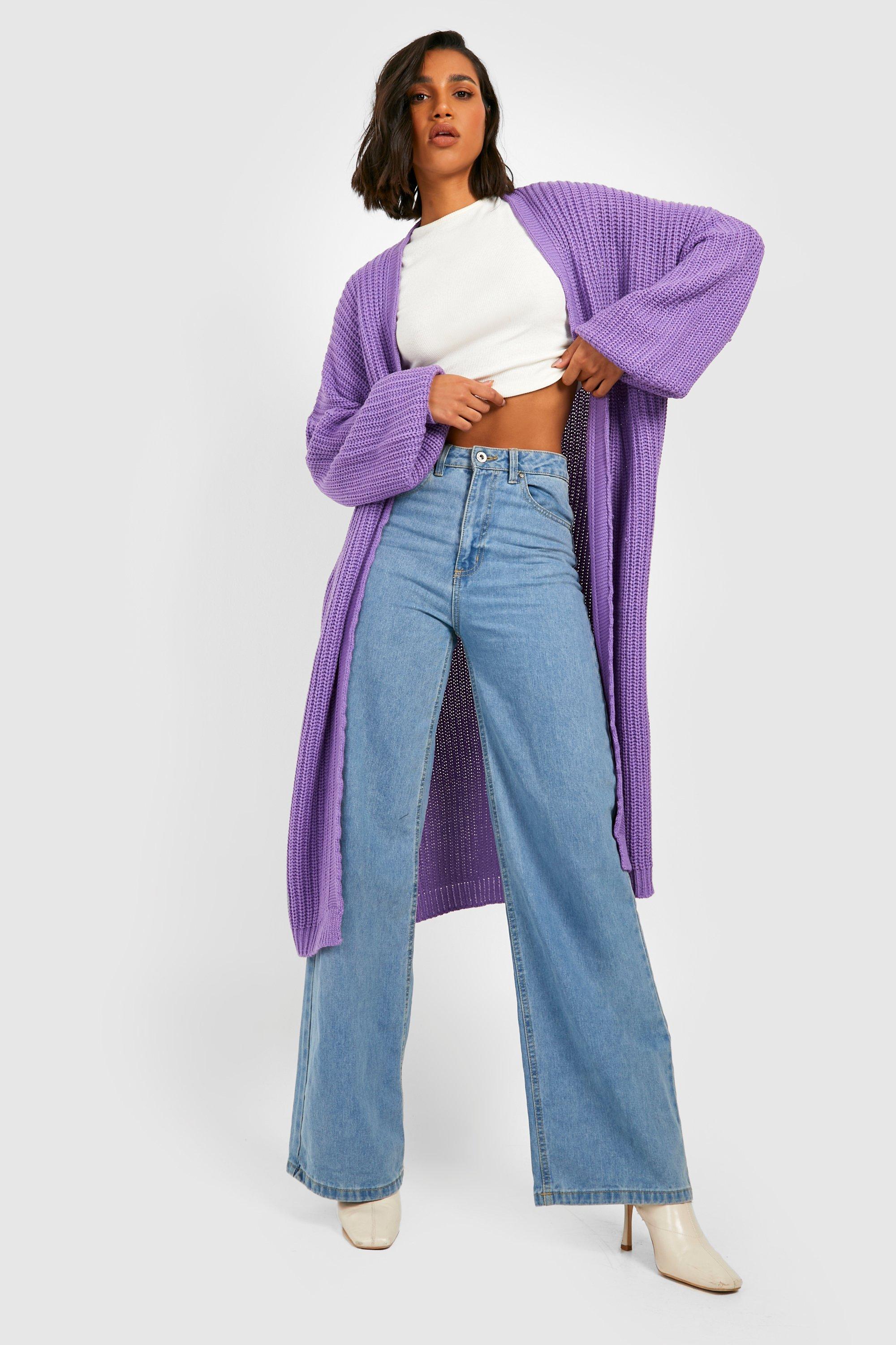 Cardigan oversize manches bouffantes