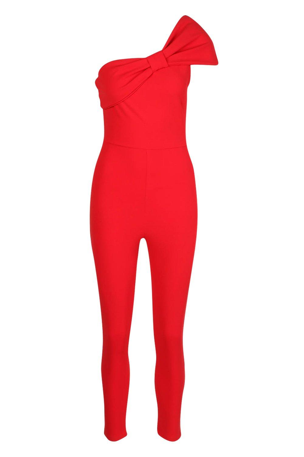 red bow jumpsuit