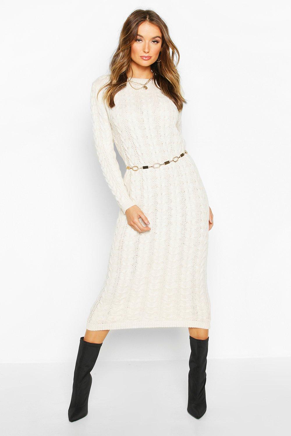 boohoo knitted dress