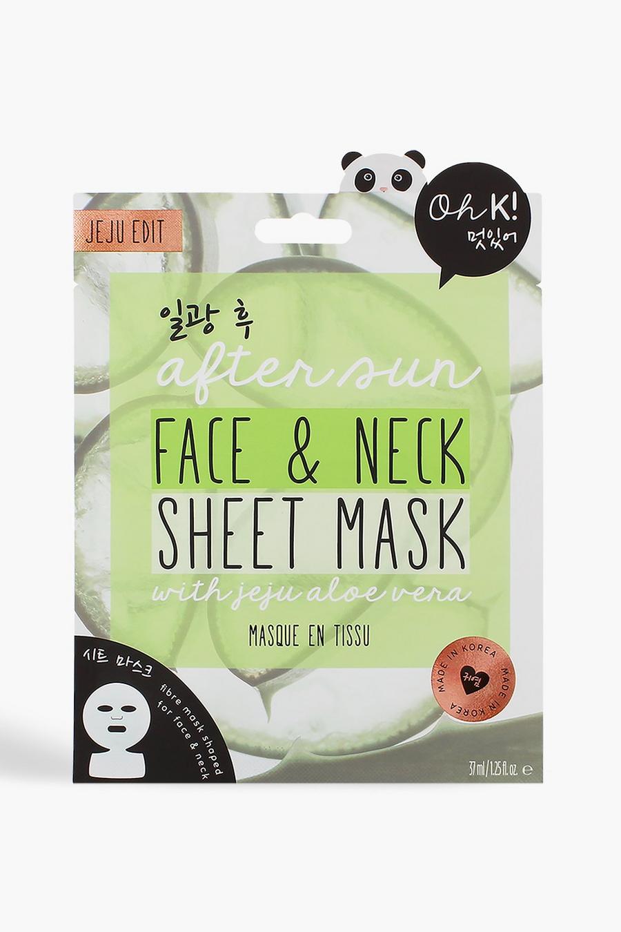 Oh K! After Sun Aloe Face & Neck Sheetmask  image number 1