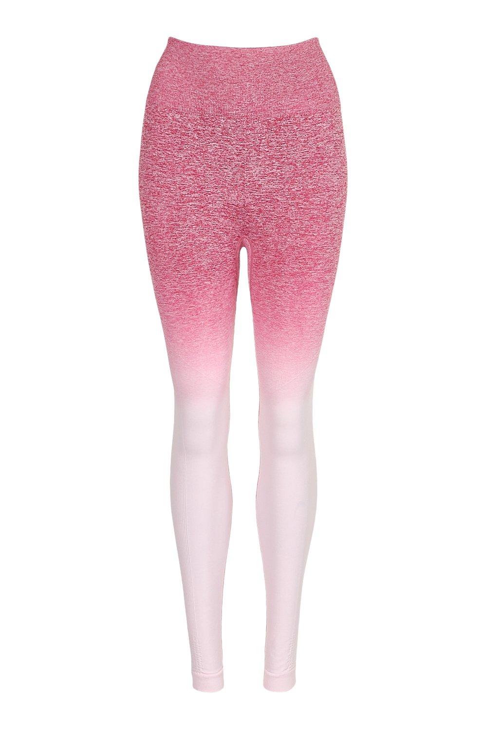 pink ombre gym leggings