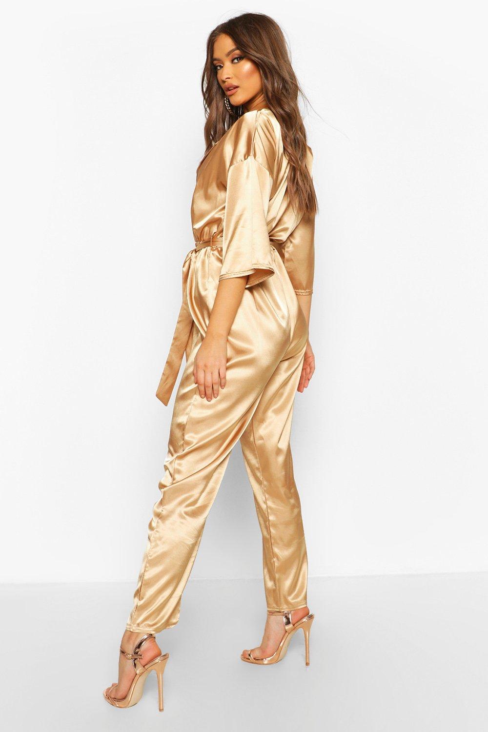 boohoo wrap jumpsuit