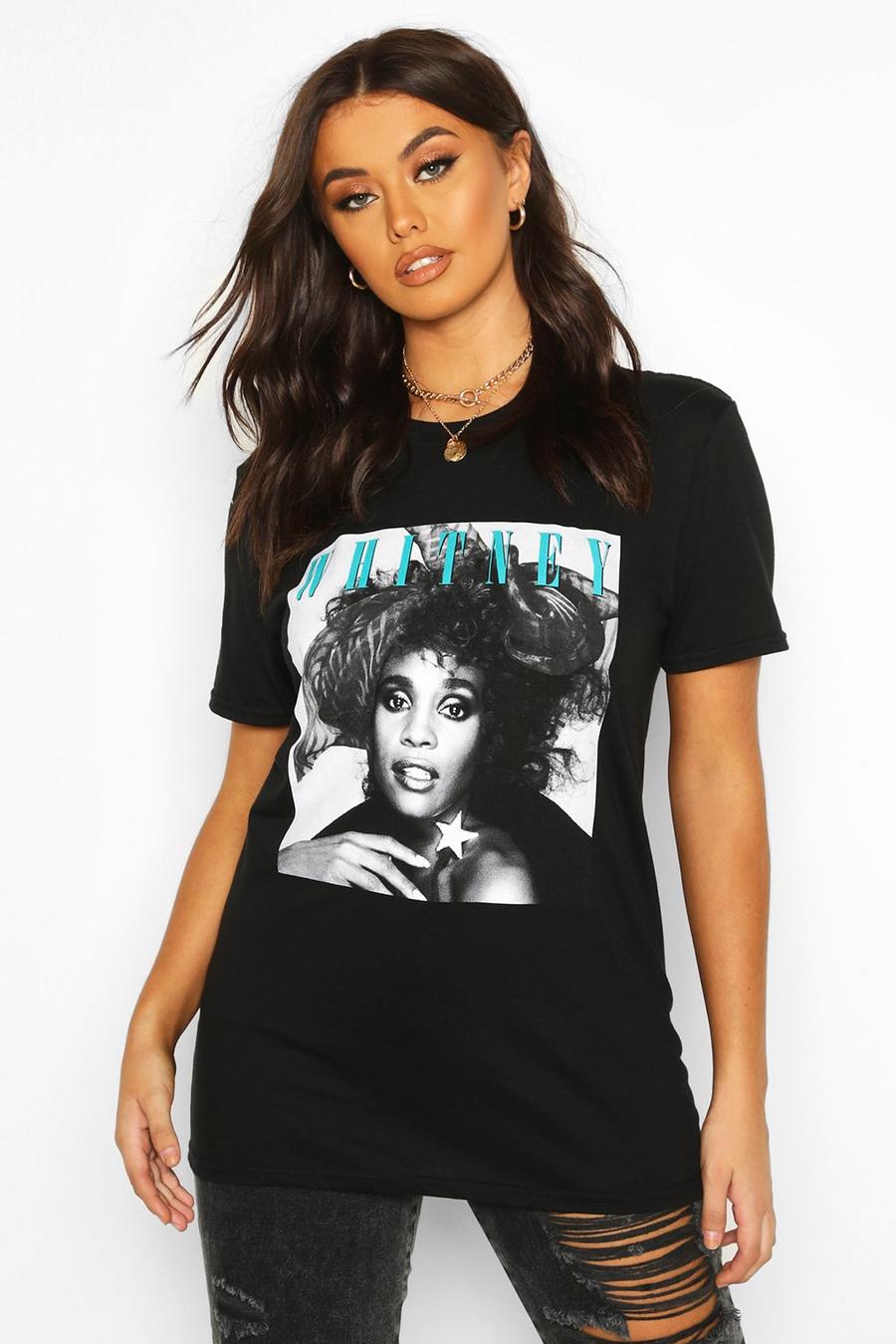 T-Shirt mit lizenziertem „Whitney Houston“-Print image number 1