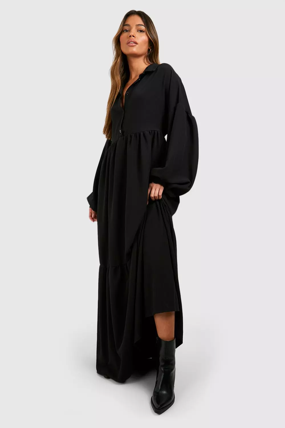 Oversized maxi hotsell shirt dress