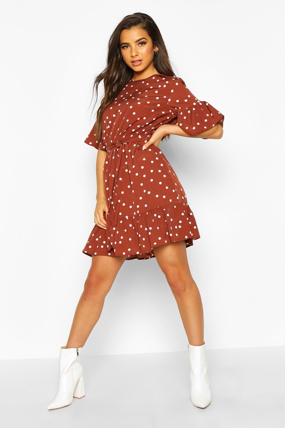 Robe patineuse pois