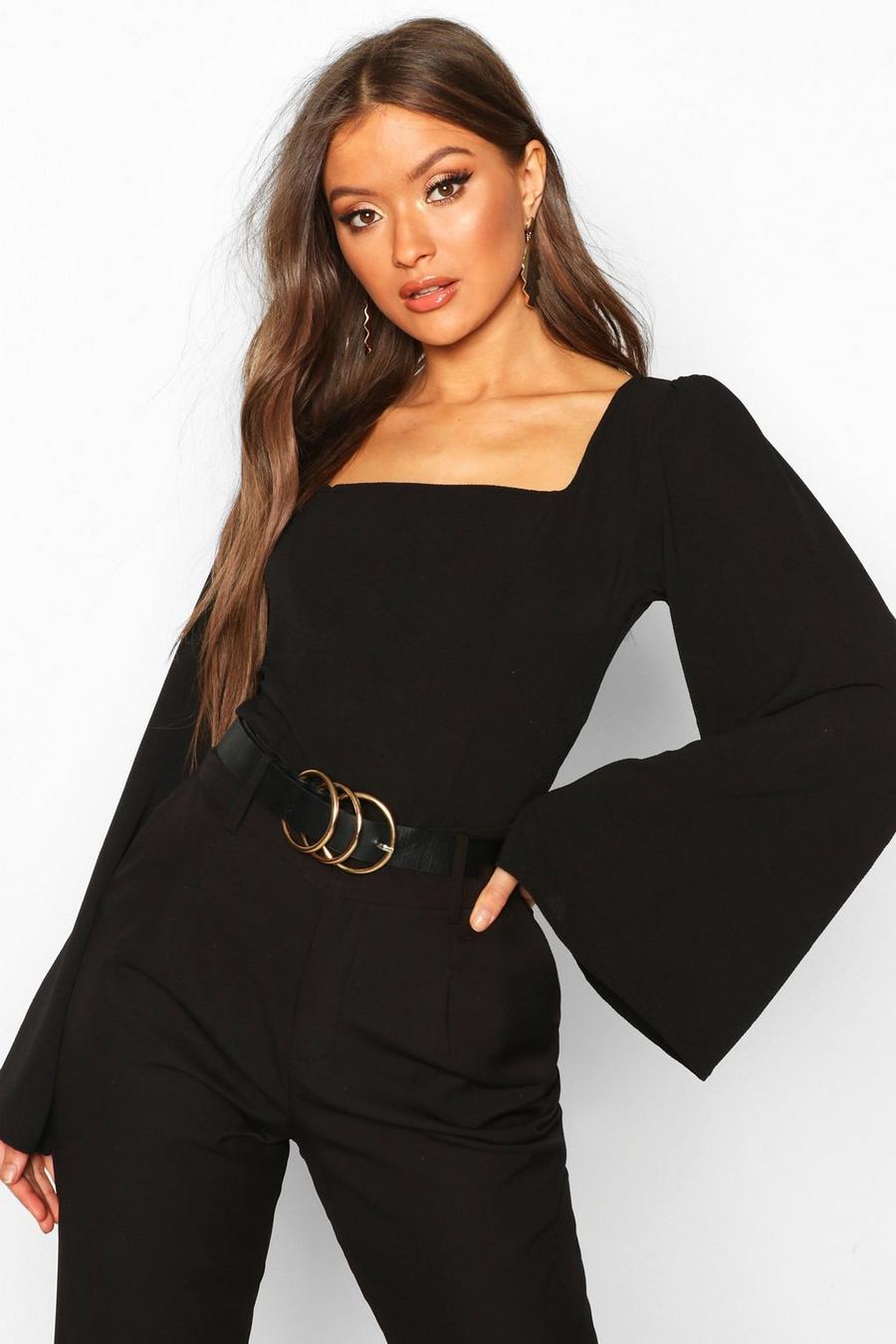 Wide Sleeve Square Neck Blouse image number 1