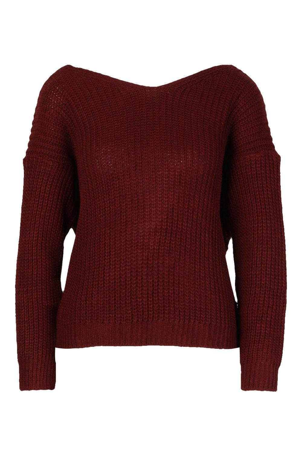 Twist Knot Back Jumper boohoo AU
