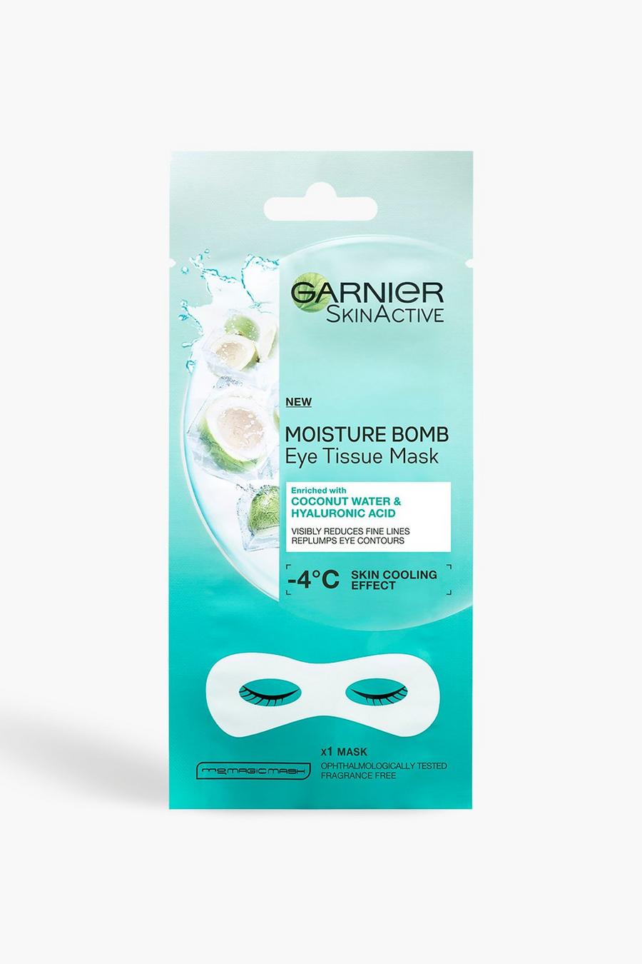 White blanco Garnier Moisture Bomb Coconut Water Eye Mask, 6g
