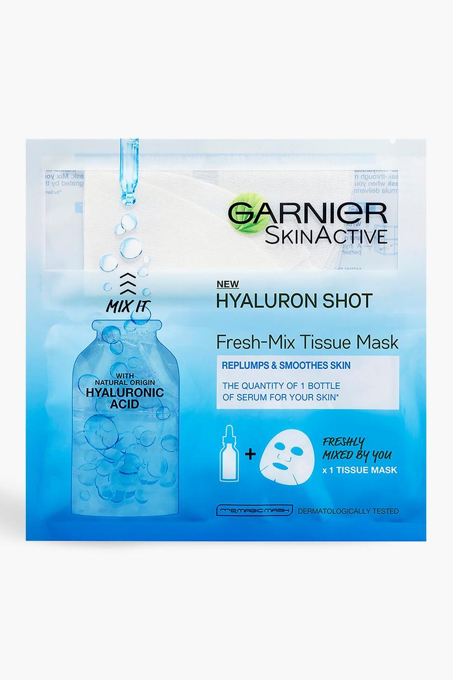 White Garnier Fresh-Mix Replumping Face Sheet Mask with Hyaluronic Acid for Dehydrated Skin 33g image number 1