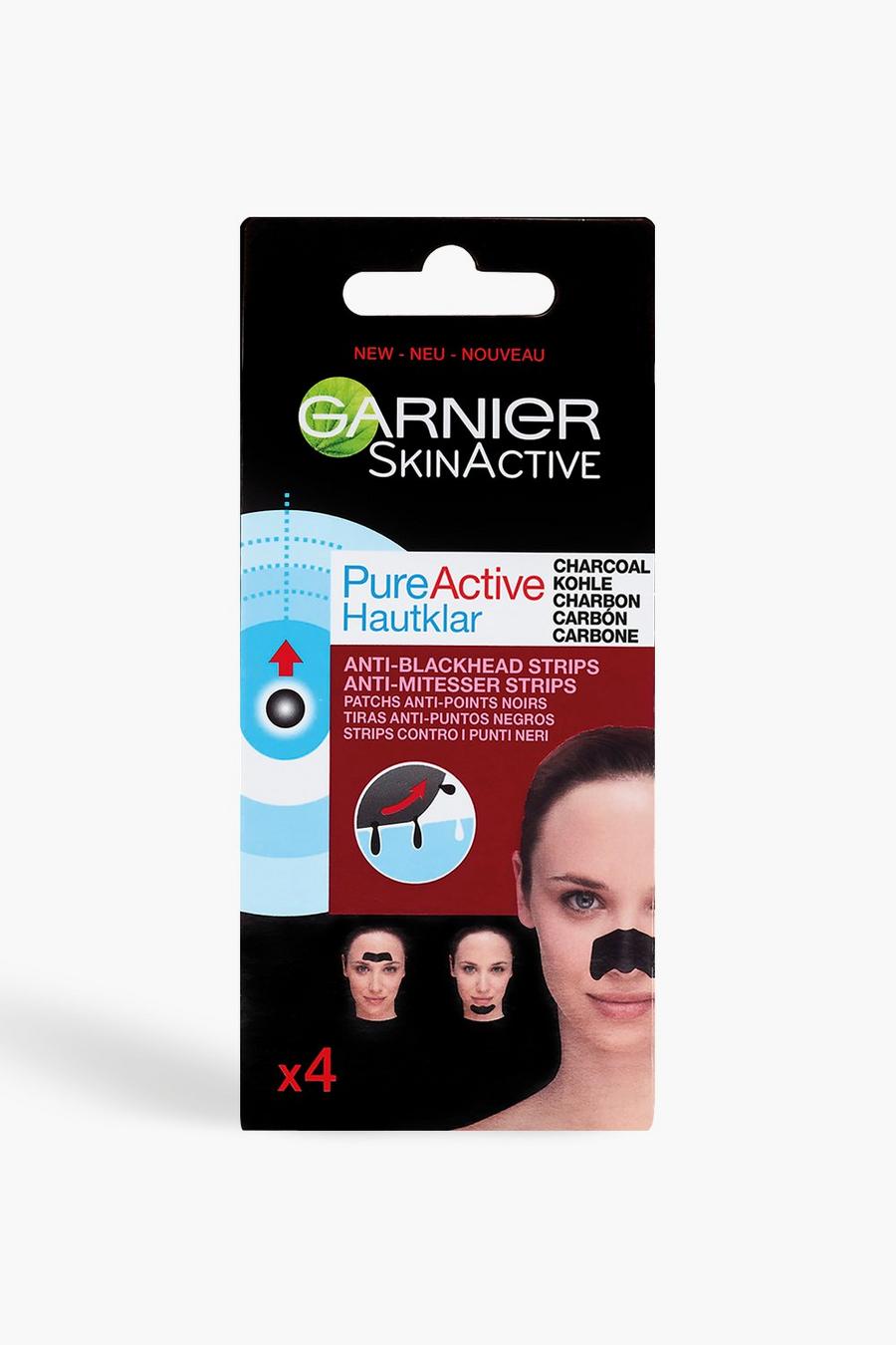 רצועות לאף לטיפול בראשים שחורים Pure Active של Garnier image number 1