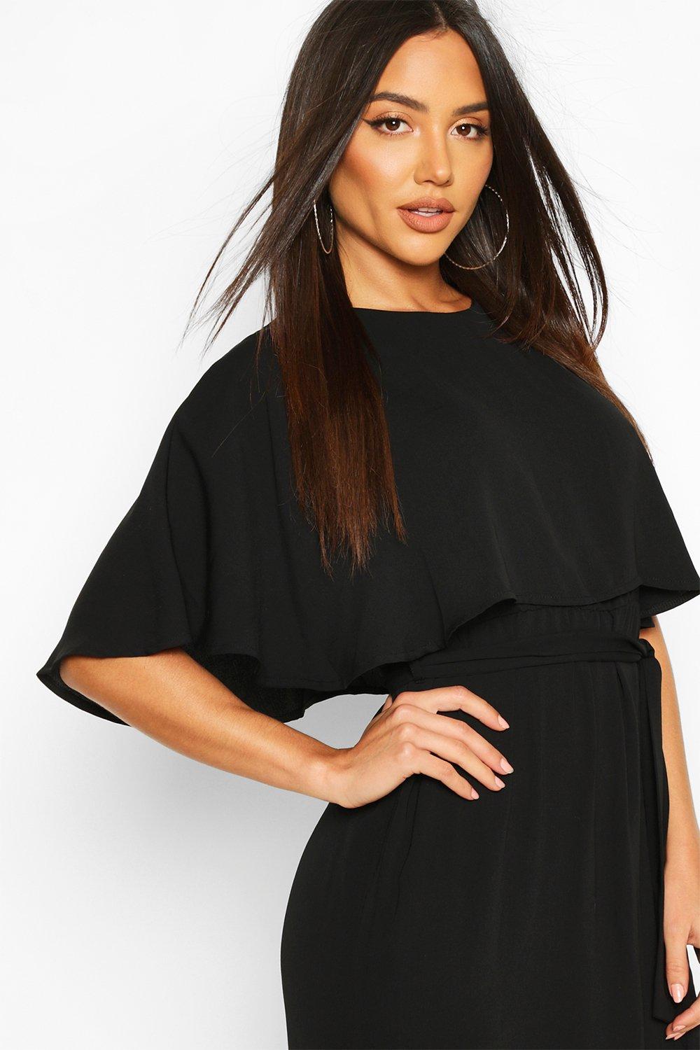Robe Midi cape a ceinture boohoo FR