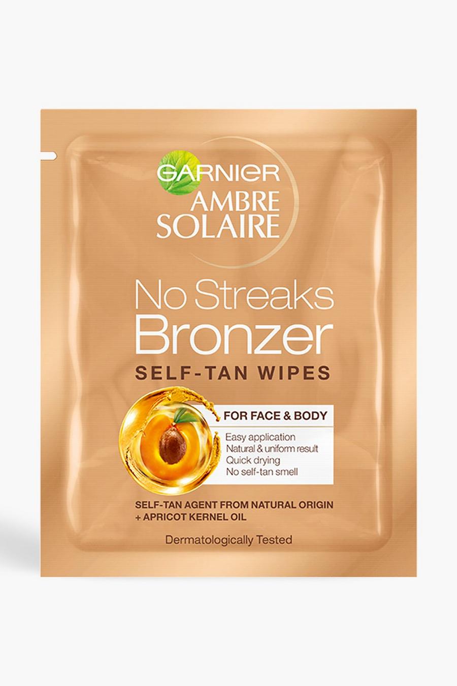 Gold Garnier Ambre Solaire Natural Bronzer Easy Self Tan Face Wipe image number 1