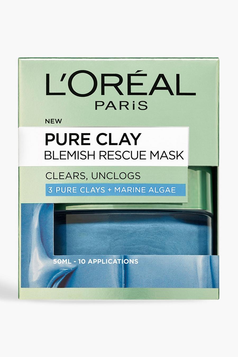 L'Oreal Paris Pure Clay Blemish Gesichtsmaske 50ml, Blau blue