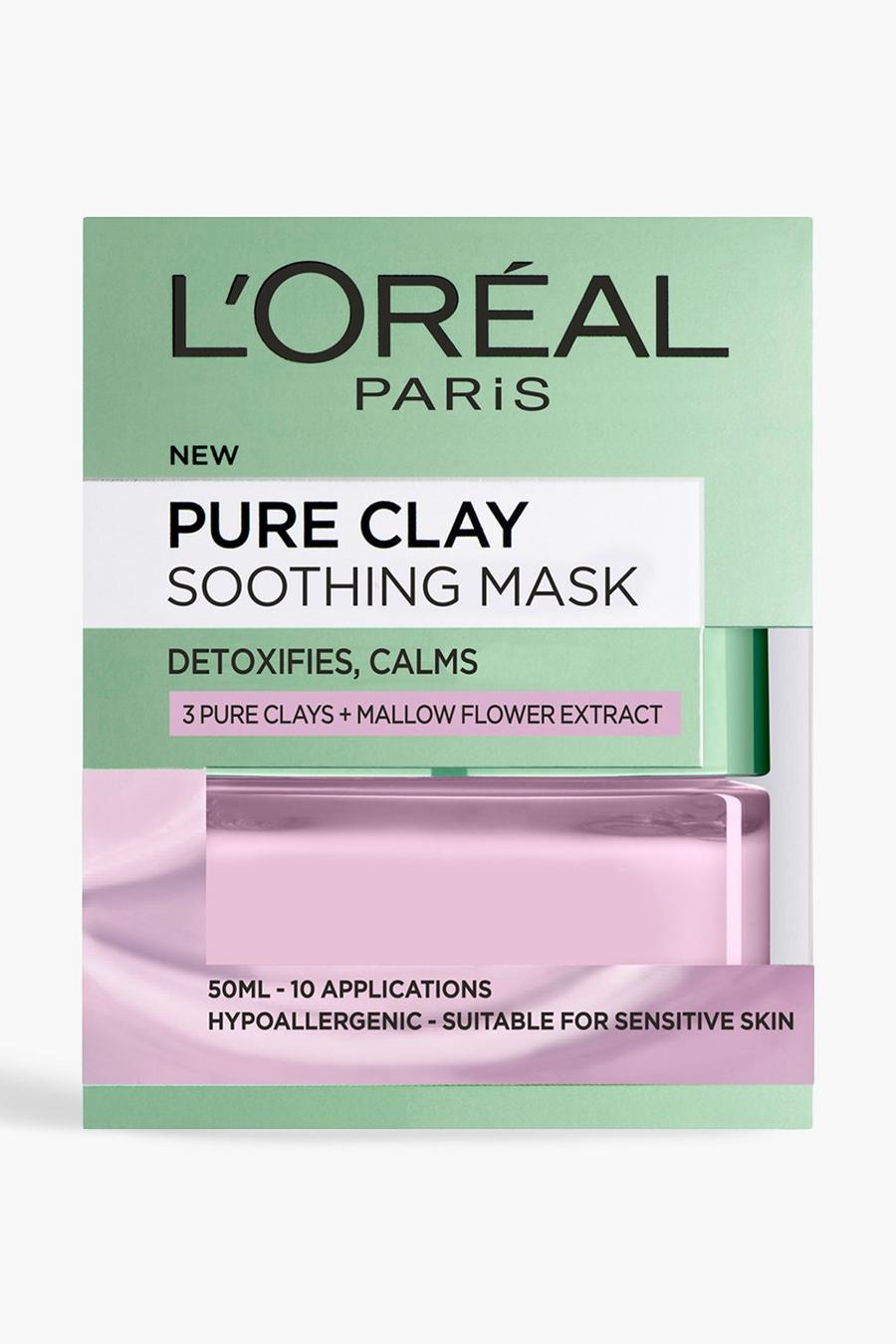 Mascarilla facial alisadora Pure Clay de L'Oreal Paris 50 ml, Rosa image number 1