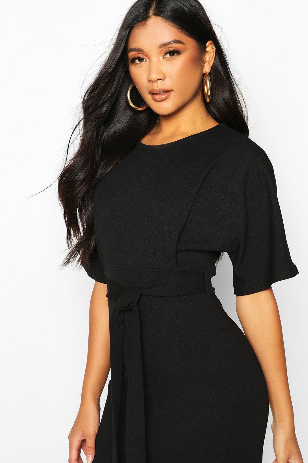 Robe Midi habill e nou e la taille