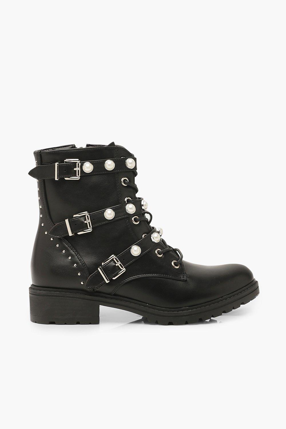 boohoo lace up hiker boots