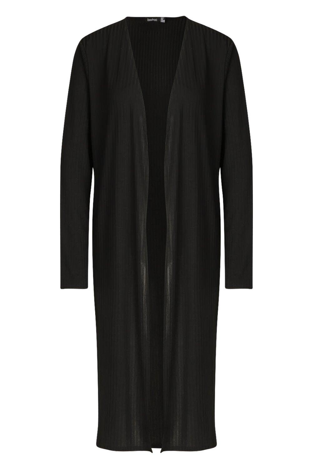 midi black cardigan