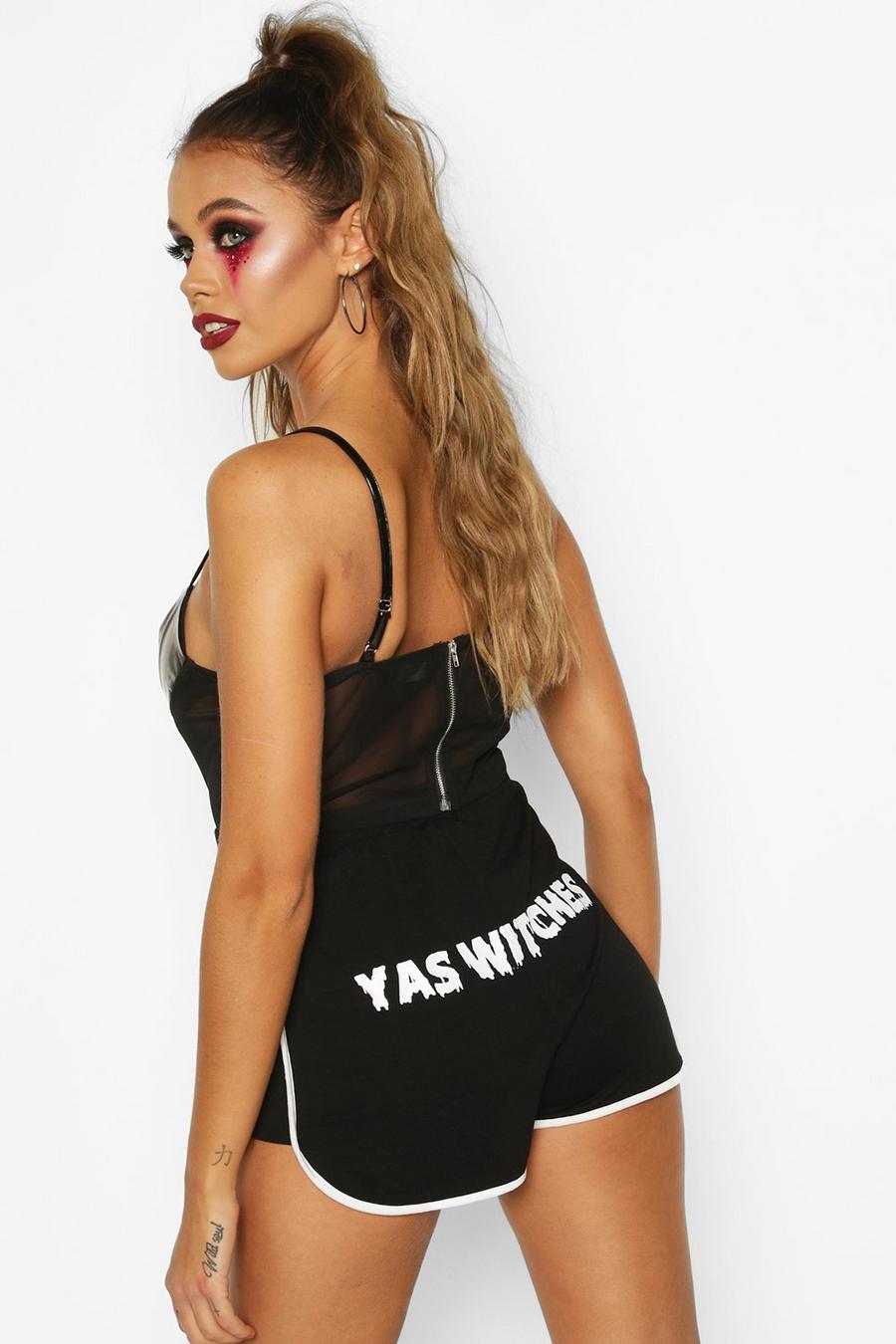 Black Halloween 'Yas Witches' Runner Shorts image number 1