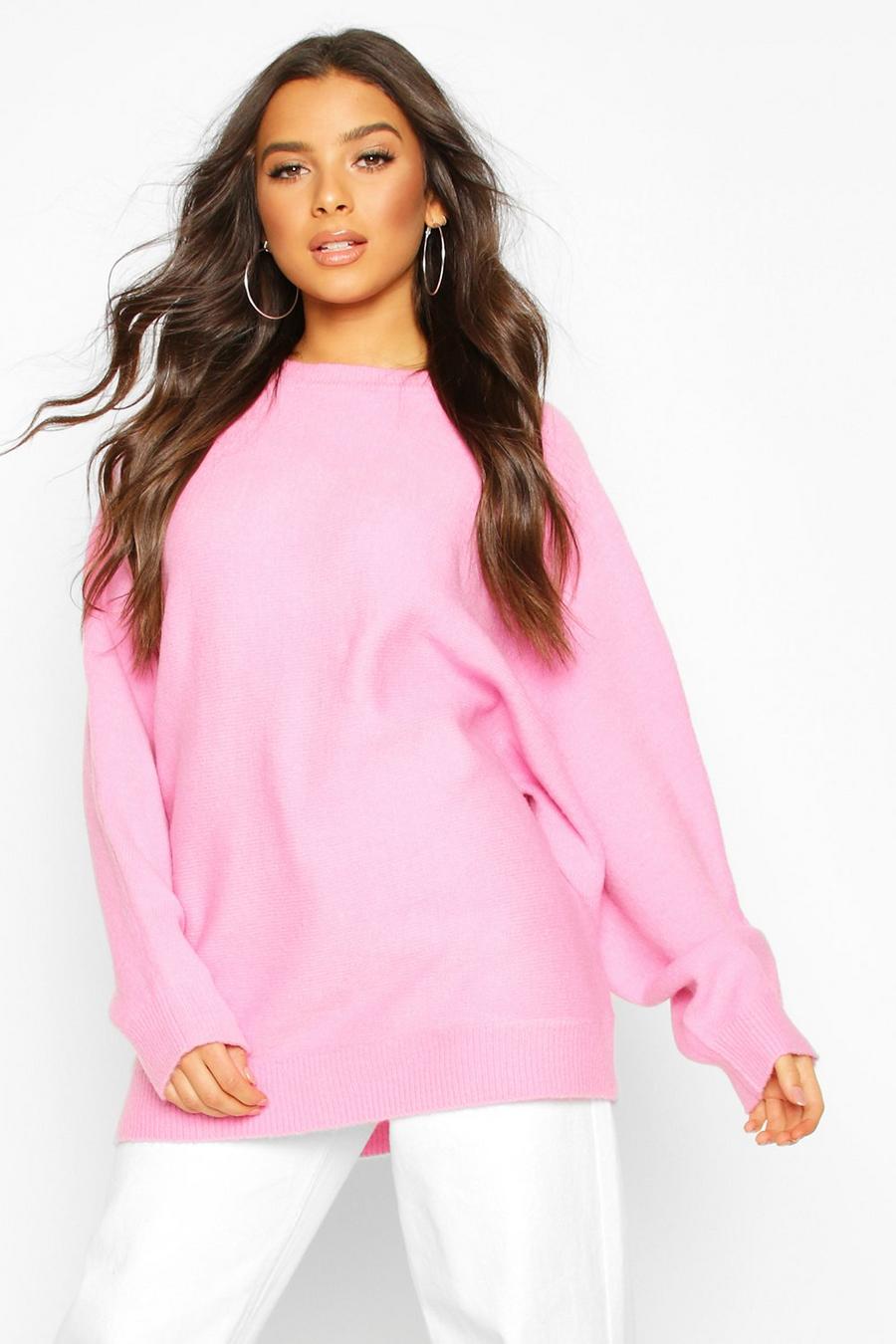 Oversized Batwing Knitted Sweater image number 1
