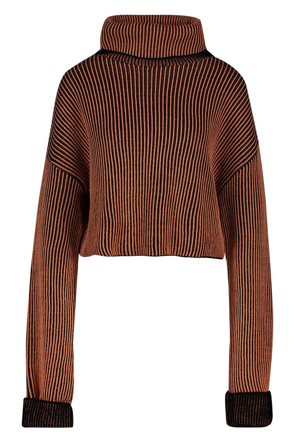 SIO ■ High Neck Ribbed Crop Jumper ジャケット Cropped High Neck Knit | Unison Label