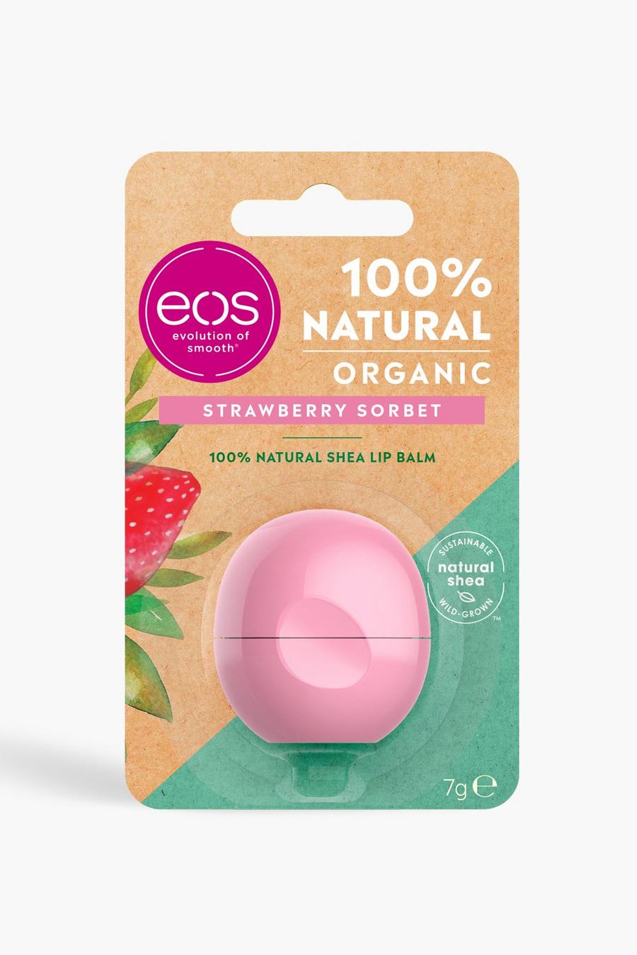 EOS Organic Strawberry Sorbet Lippenbalsam, Rosa image number 1
