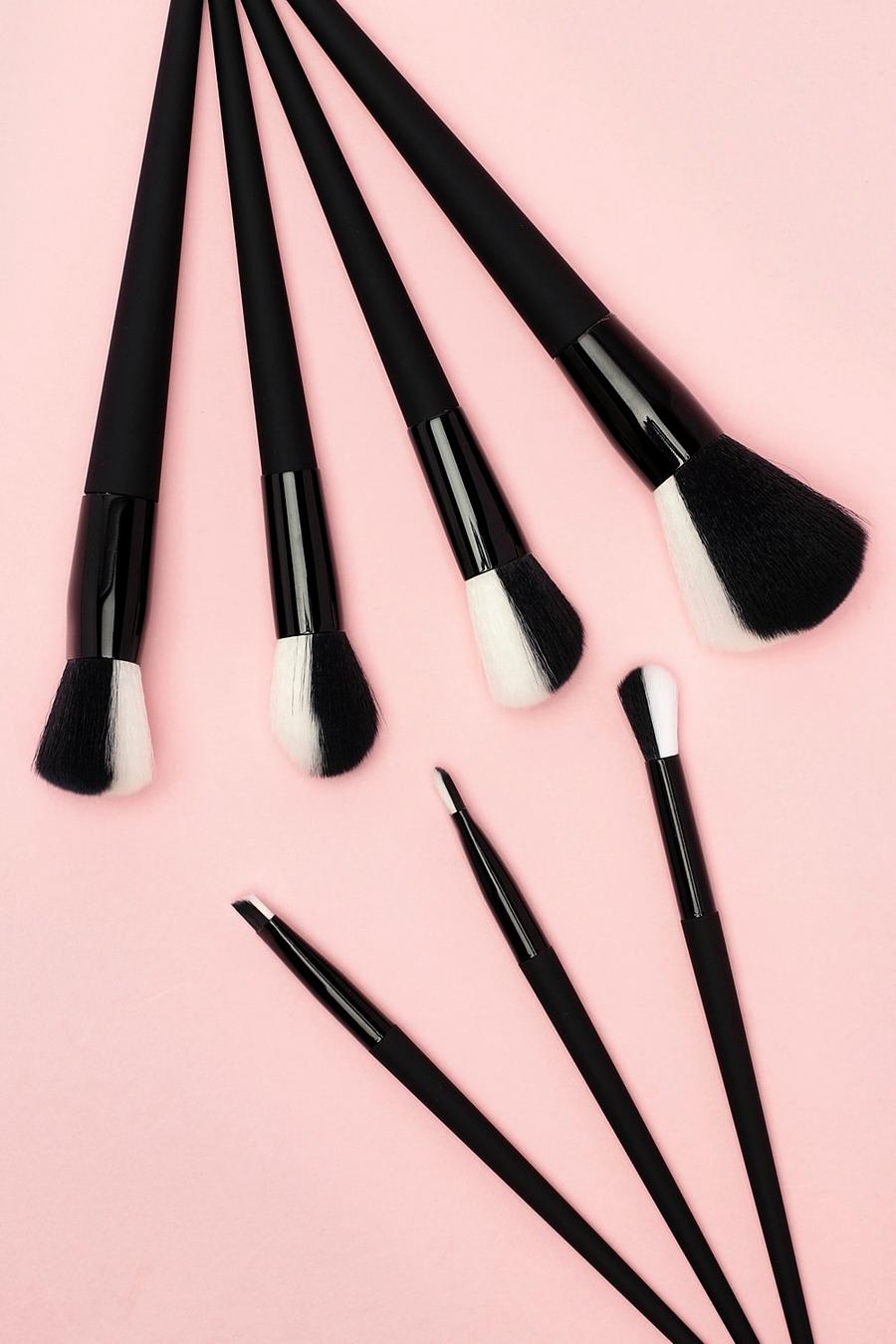 Luxury Matte Black Makeup Pinsel-Set, Schwarz image number 1