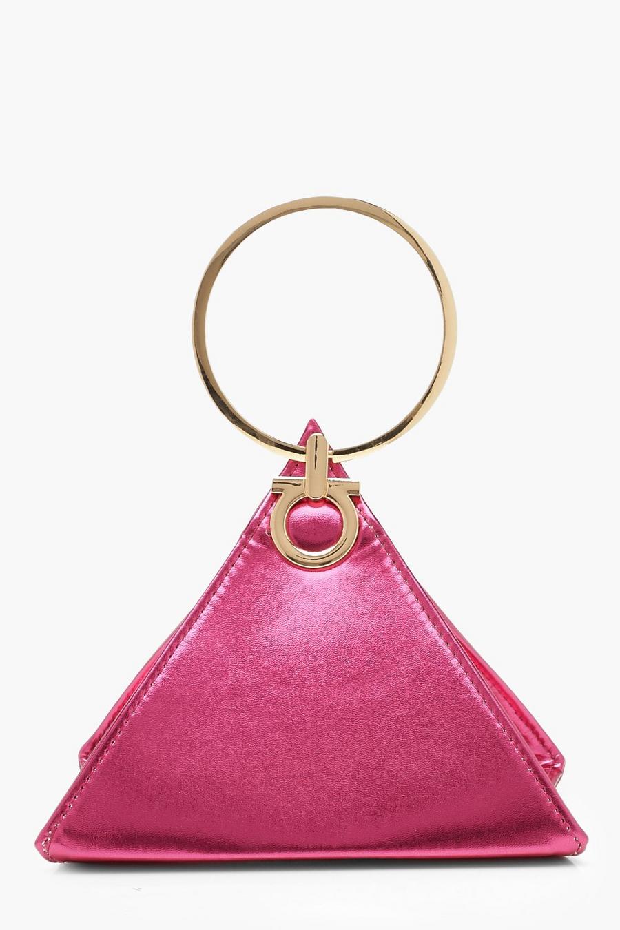 Triangle Ring Handle Clutch Bag image number 1