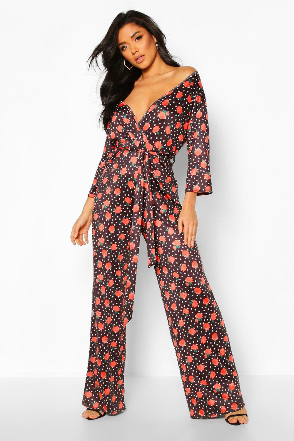 boohoo spotty jumpsuit