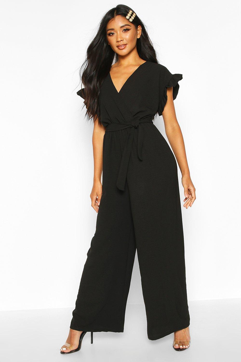 jumpsuit ruffle sleeve