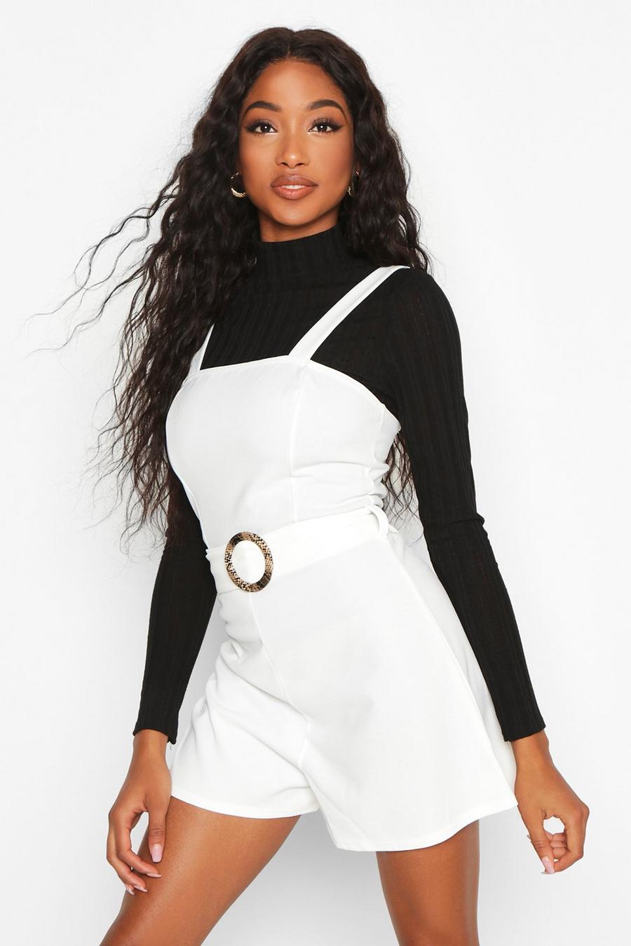 Snake Buckle Pinafore Playsuit image number 1