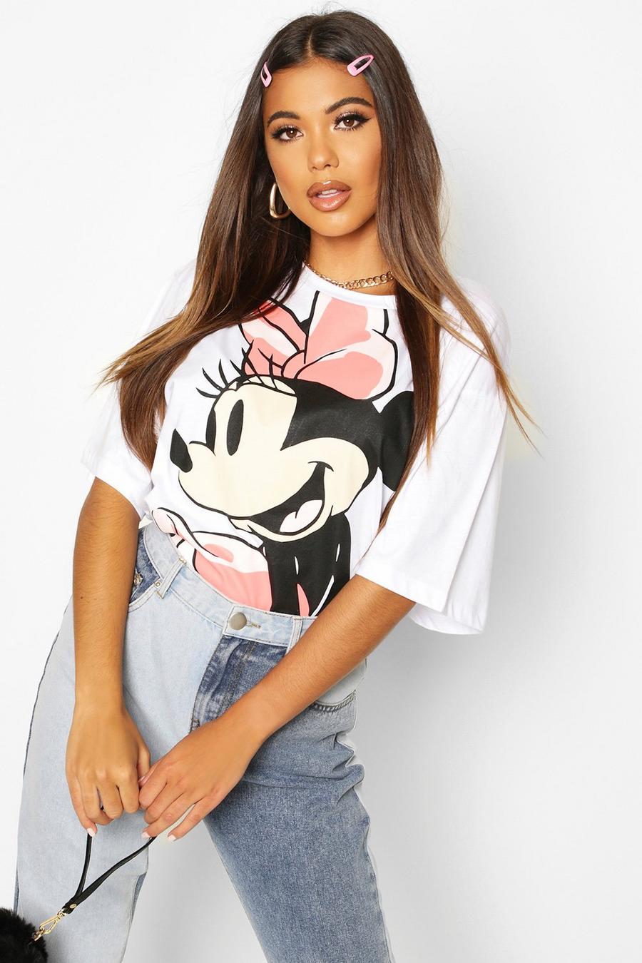 T-Shirt mit „Disney Minnie“-Motiv in Acid Wash-Optik image number 1