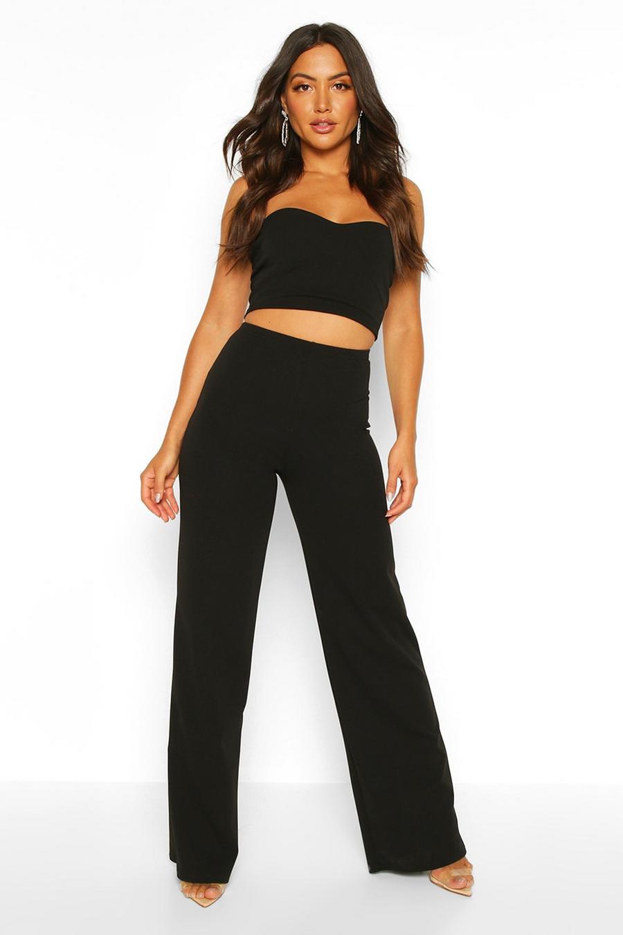 ASOS LUXE Lounge bandeau and legging set in black