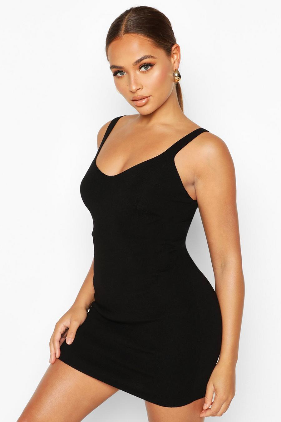 Premium Knitted Cupped Mini Bodycon Dress image number 1