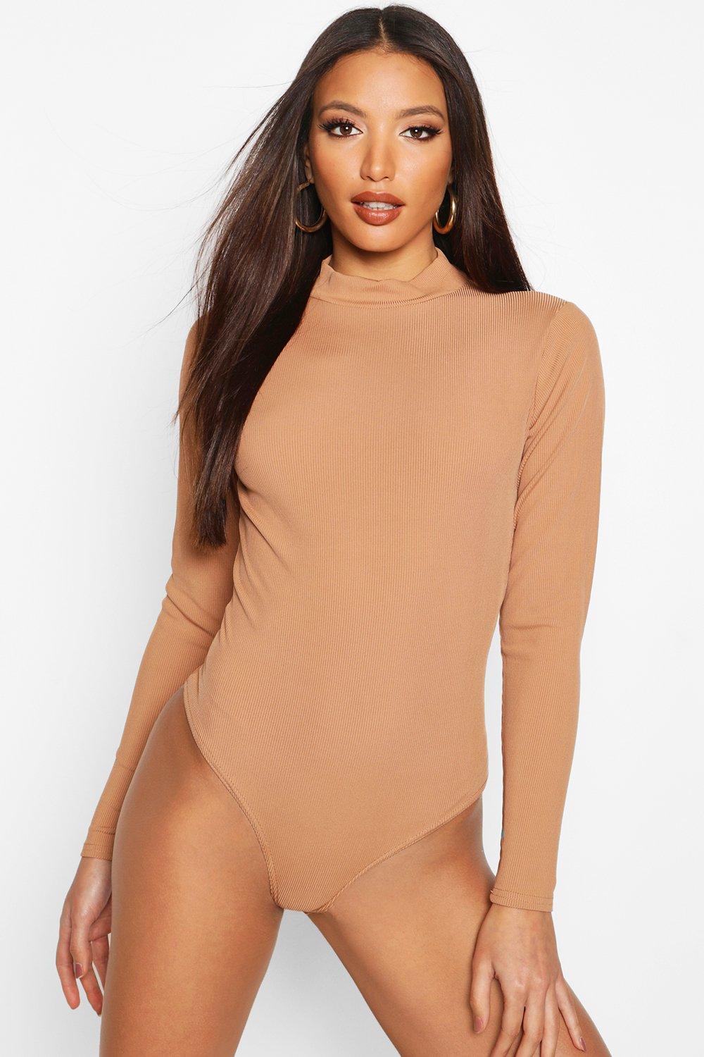 Open Back High Neck Bodysuit