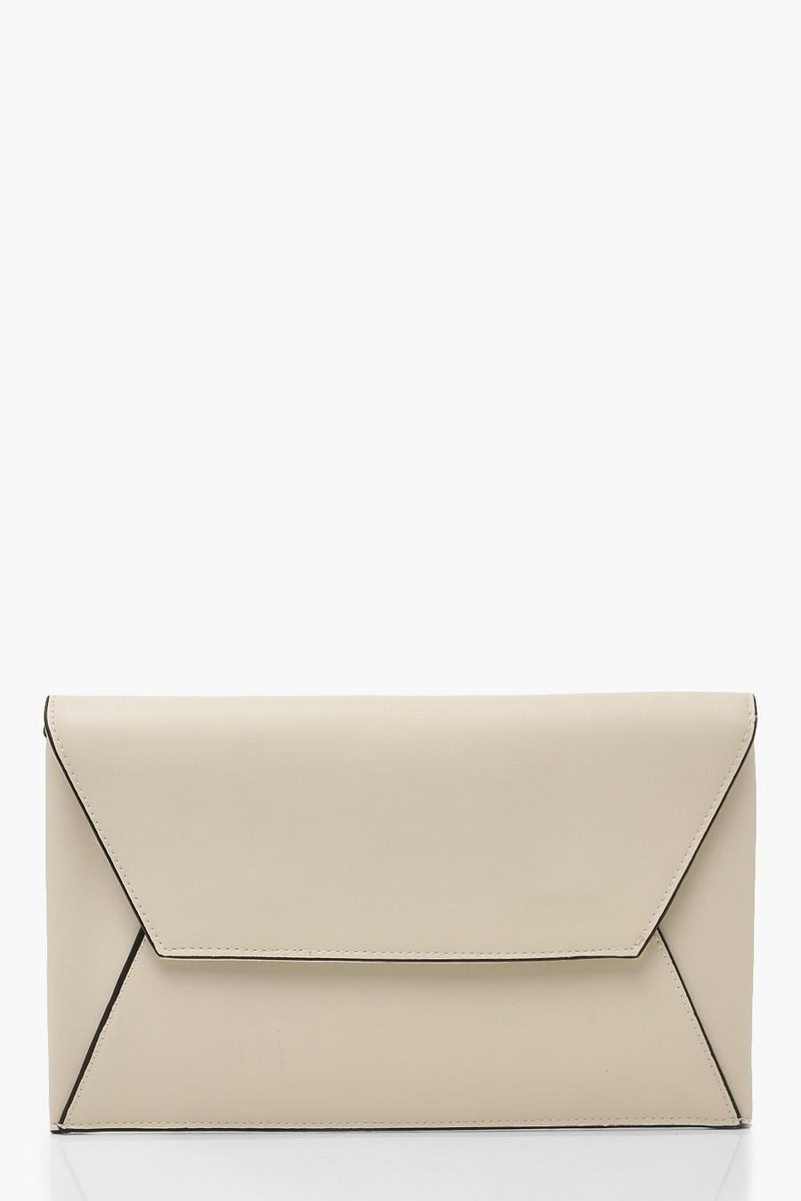 PU Clutch Bag With Edge Detail image number 1