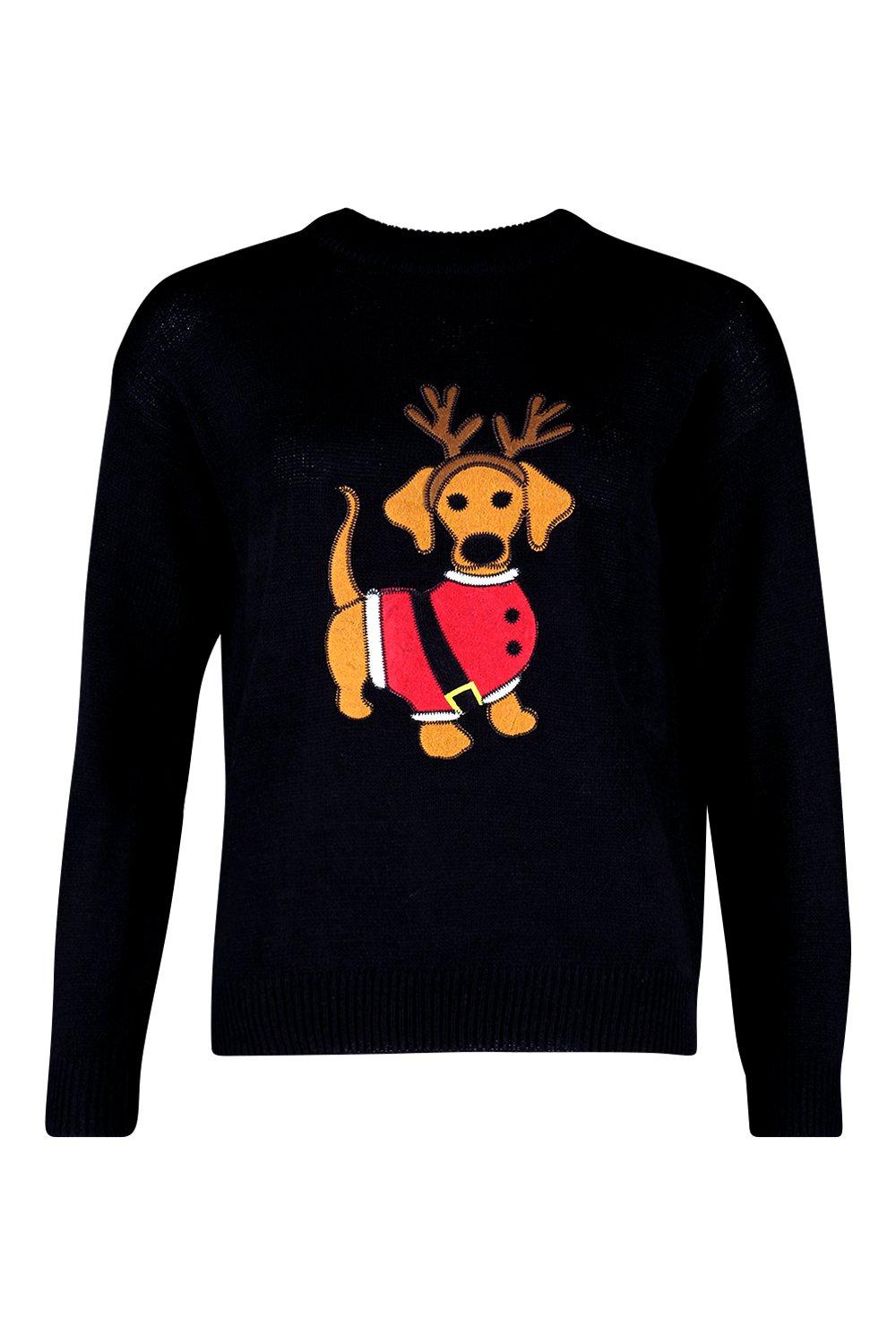 boohoo dog christmas jumper