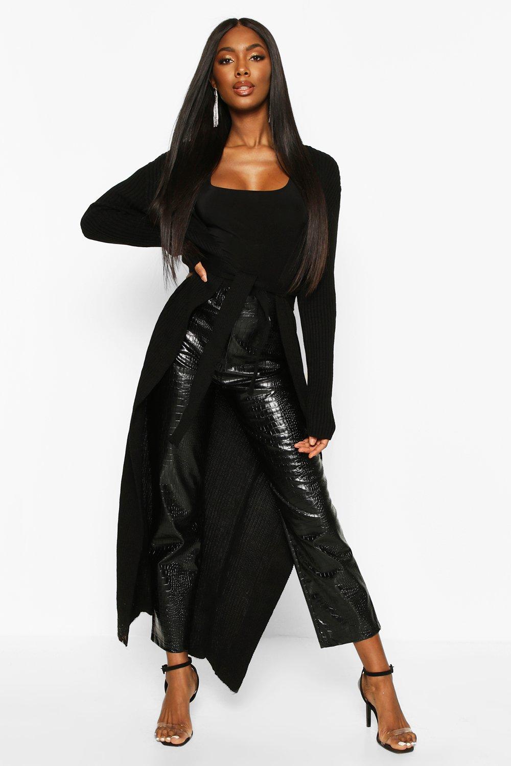 boohoo belted cardigan