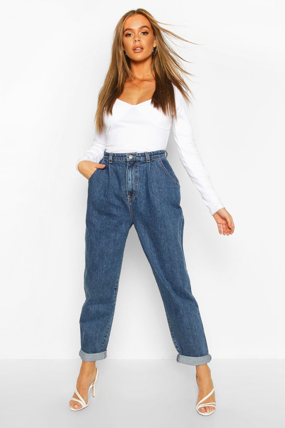 high waisted baggy boyfriend jeans