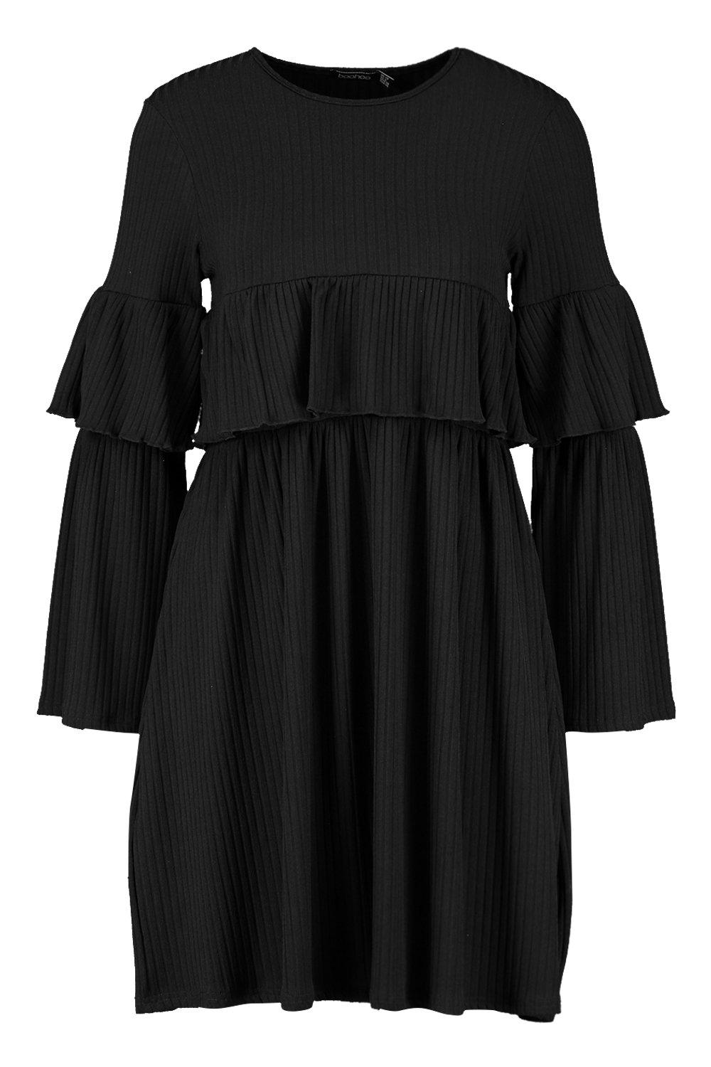 Missguided pleated 2024 smock dress